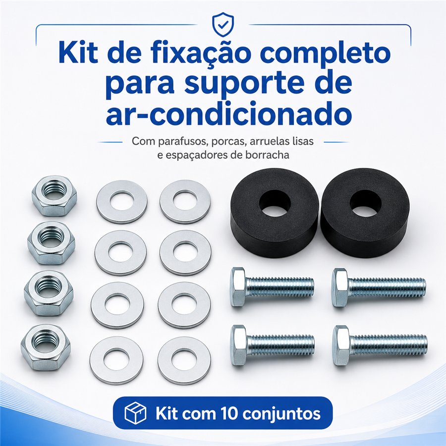 Kit completo de fixação para condensadora Split